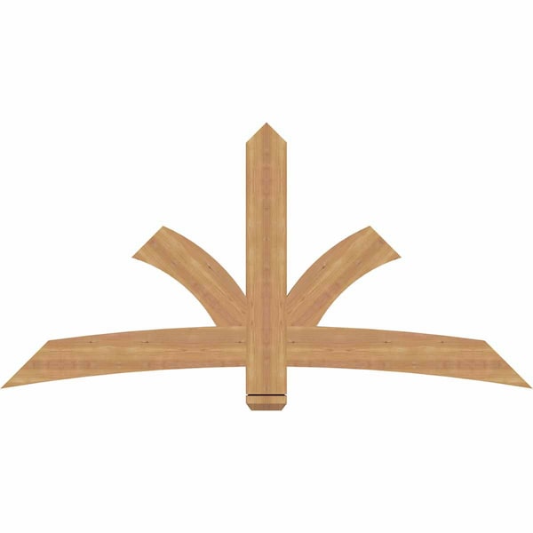 Ekena Millwork Davenport Timber Gable Bracket, Western Red Cedar, 72"W x 36"H x 1 1/2"D x 5 1/2"F, 12/12 Pitch GBW072X36X0206DAV00SWR - main